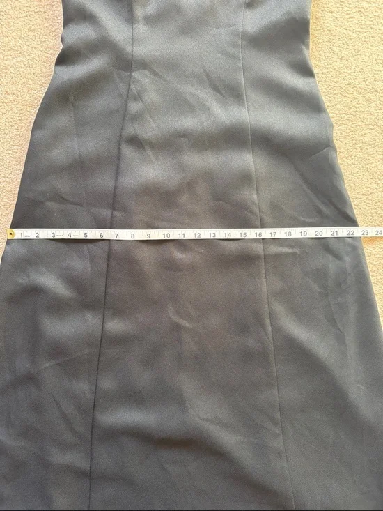 Y2K LBD Black Formal Dress - Vintage Womens 10 - Picture 8 of 11